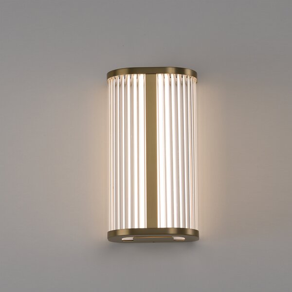 ACB Iluminacion Nástěnné LED svítidlo DIVA, v.30cm, 12W, CRI90, CCT switch 2700-3000K, IP44 Barva: Chrom, Stmívání, řízení: ON/OFF (bez stmívání)