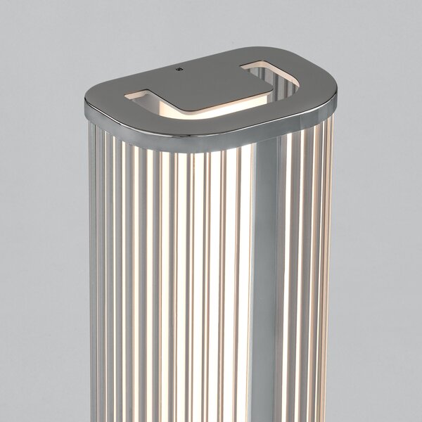 ACB Iluminacion Nástěnné LED svítidlo DIVA, v.30cm, 12W, CRI90, CCT switch 2700-3000K, IP44 Barva: Chrom, Stmívání, řízení: ON/OFF (bez stmívání)