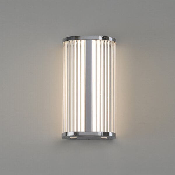 ACB Iluminacion Nástěnné LED svítidlo DIVA, v.30cm, 12W, CRI90, CCT switch 2700-3000K, IP44 Barva: Chrom, Stmívání, řízení: ON/OFF (bez stmívání)