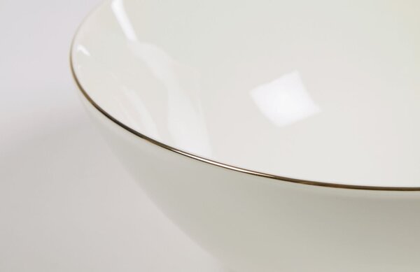 Bílá porcelánová miska Kave Home Taisia 24,5 cm