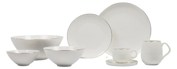 Bílá porcelánová miska Kave Home Taisia 24,5 cm
