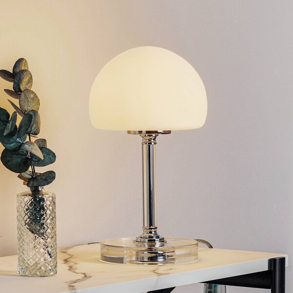 Steinhauer Ancilla - chromovaná stolní lampa LED se stmívačem, stmívatelný, Chrom / stříbro, Obývací pokoj / jídelna, kov, Moderní