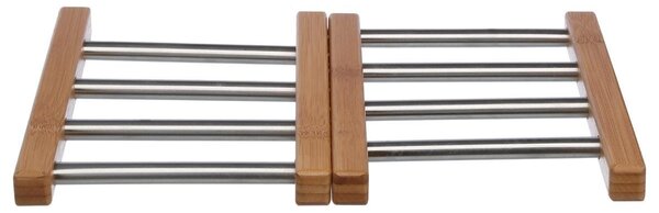 5Five Nastavitelná podložka pod hrnec z bambusu a nerezové oceli