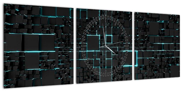 Obraz - Technologické rozhraní (s hodinami) (90x30 cm)