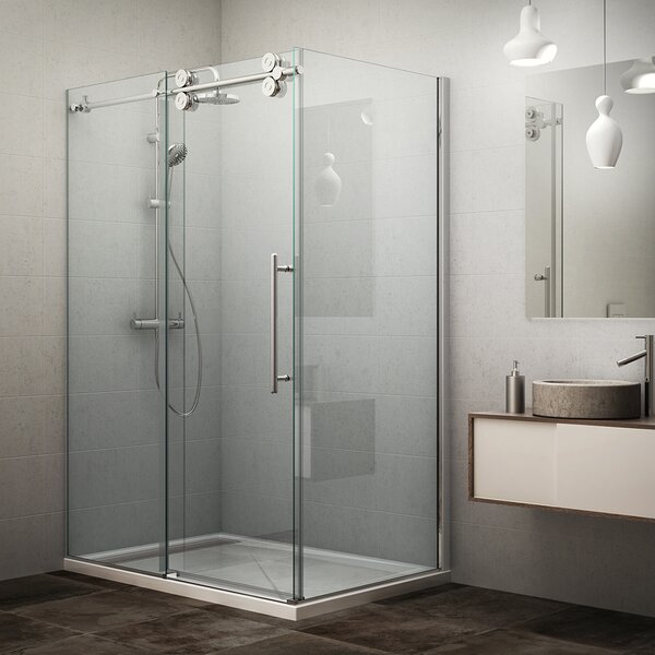 Obdélníkový sprchový kout KID2+KIB Varianta: šířka dveří: 130 cm, šířka pevné stěny: 90 cm, orientace: Univerzální, kód produktu: KID2/1300_KIB/900, profily: brillant, výplň: transparent