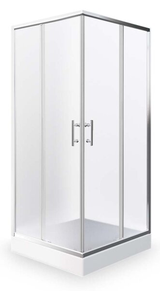 Čtvercový sprchový kout ORLANDO NEO Varianta: rozměry: 80x80 cm, kód produktu: ORLANDO NEO 800 - N0654, profily: brillant, výplň: Matt glass