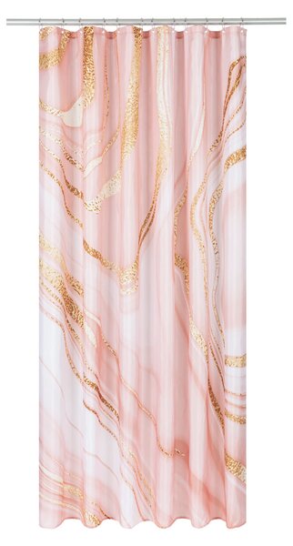 LIVARNO home Sprchový závěs, 180 x 200 cm (světle růžová / růžová) (100355026001)
