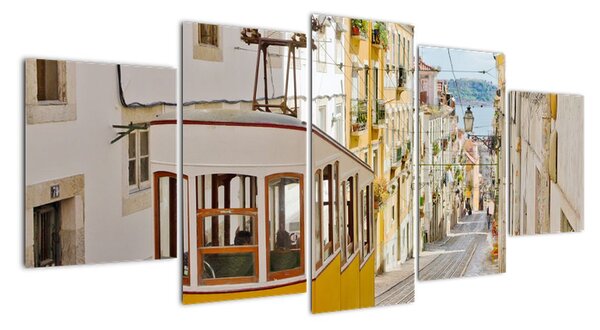 Historická tramvaj, obrazy (150x70cm)