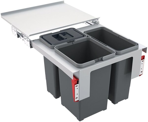 Odpadkový koš Franke Garbo 50-3, 1x 8 l + 2x 12 l 121.0200.691