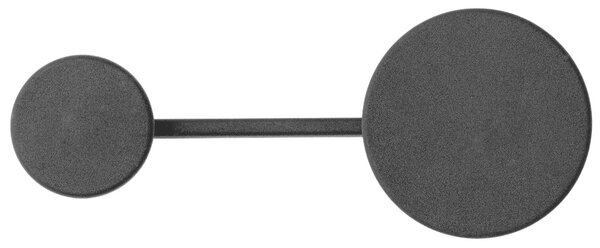 Audo CPH Černý kovový nástěnný věšák AUDO AFTEROOM 18,5 cm