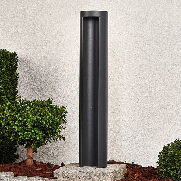Lucande Světlo LED na cestu Jaron, 65 cm, antracit, IP54, Hliník / šedá / zinek, Hliník, Moderní