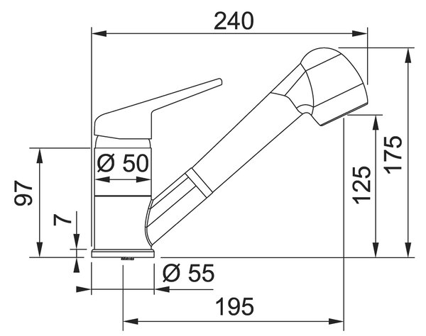 Kuchyňská baterie Franke FC 9547.085 Pískový melír 115.0470.665