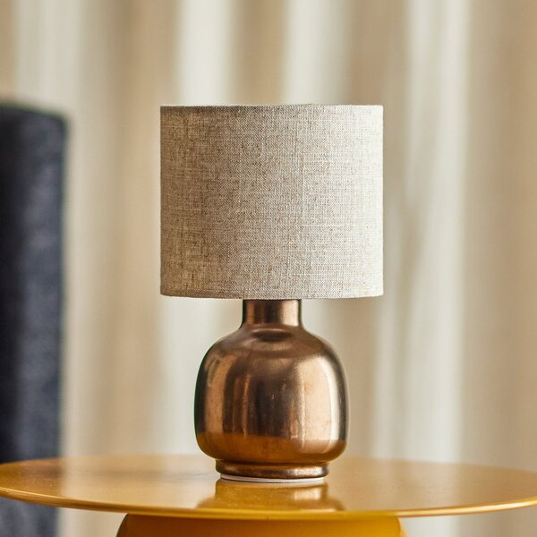 Stolní lampa Bloomingville, Agni, Bronzová / starobylá mosaz, Obývací pokoj, Keramika, Venkovský / rustikální