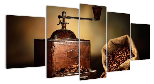 Obraz kávového mlýnku (150x70cm)