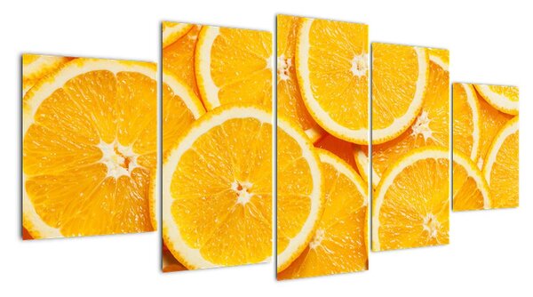 Plátky pomerančů - obraz (150x70cm)