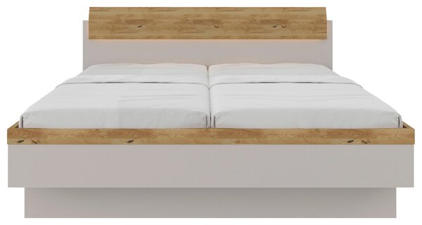 POSTEL, 180/200 cm, barvy dubu, světle šedá Dieter Knoll - Manželské postele