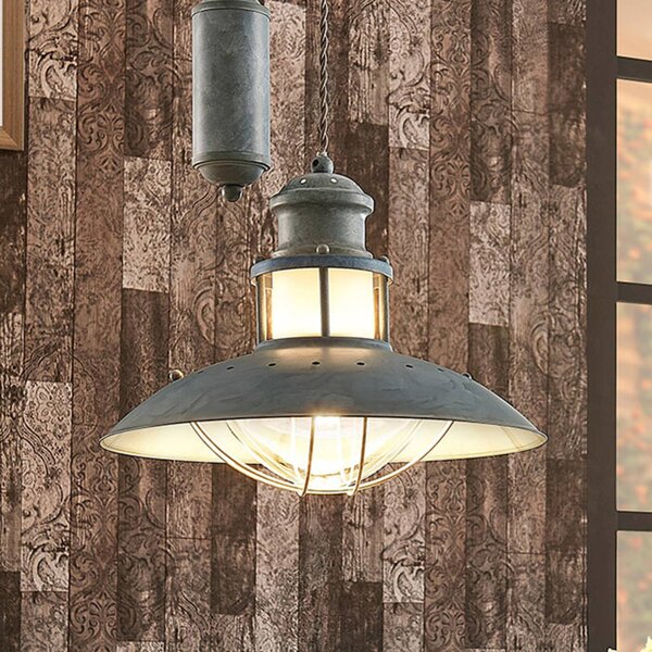 Lindby závěsné světlo Louisanne, nastavitelné, šedo-zelené, kovové, stmívatelný, Hliník / šedá / zinek, Kuchyň, kov, Industriální design