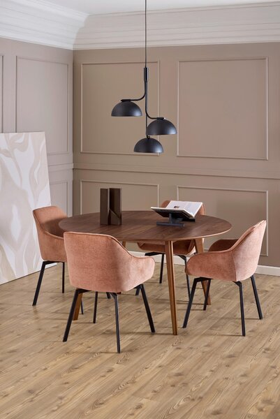 JÍDELNÍ STŮL, ořech, kaučukové dřevo, barvy vlašských ořechů, 140/76 cm MID.YOU - Jídelní stoly, Online Only