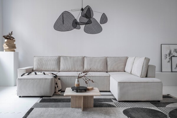 SEDACÍ SOUPRAVA, textil, béžová MID.YOU - Sedací soupravy, Online Only