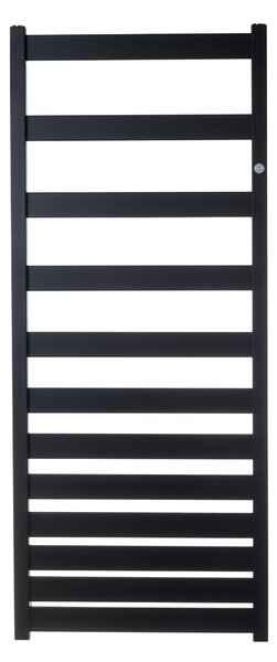 Hopa Koupelnový radiátor BELTI černá barva, Černá, Klasické (na rozteč), 500 × 1203 mm, výkon 473 W