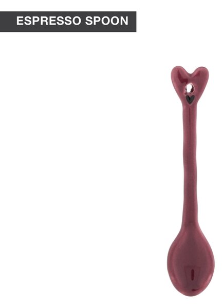 Keramická lžička Rose / Heart 10 cm