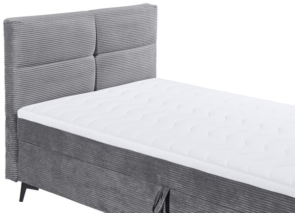 AMERICKÁ POSTEL, 120/200 cm, šedá MID.YOU - Postele s úložným prostorem, Online Only