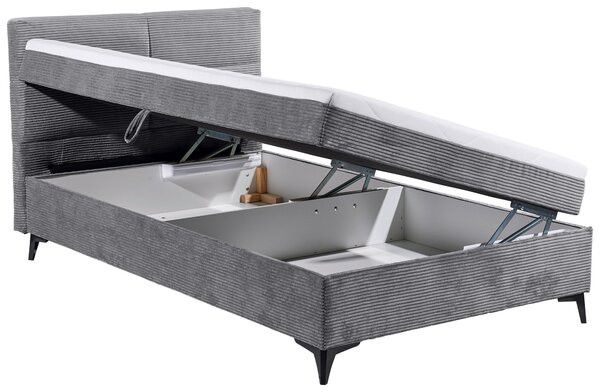 AMERICKÁ POSTEL, 120/200 cm, šedá MID.YOU - Postele s úložným prostorem, Online Only