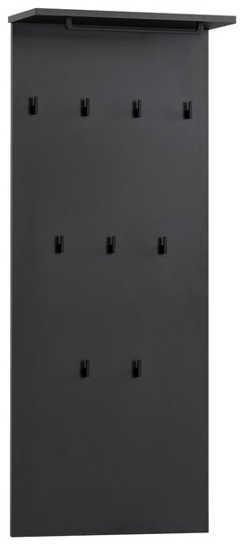 ŠATNÍ PANEL, černá, 50/110,6/20,9 cm MID.YOU - Šatní panely, Online Only
