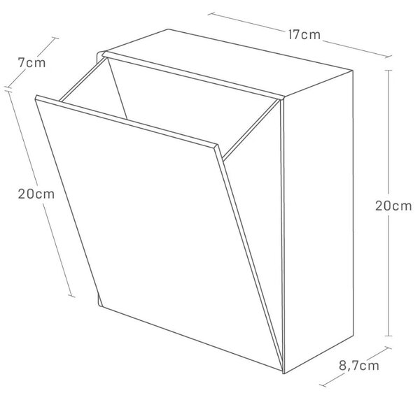-25 % Dny MOMENTI– Bílý plastový úložný box Yamazaki Film Hook 20 x 17 cm