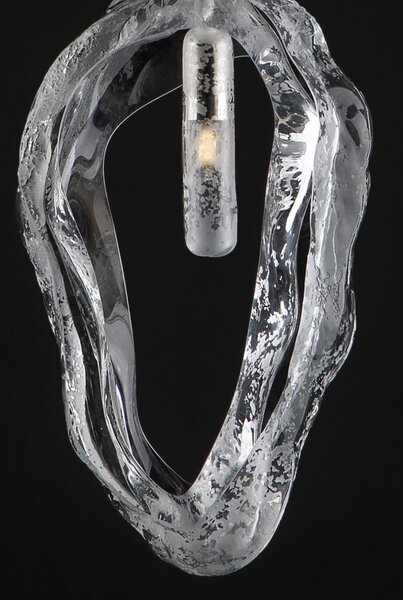 Designové svítidlo závěsné ELS01, Varianta Crystal