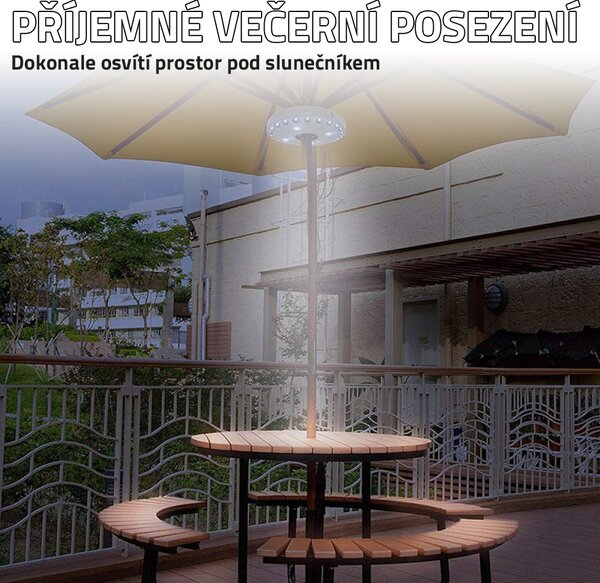 Světlo ke slunečníku
