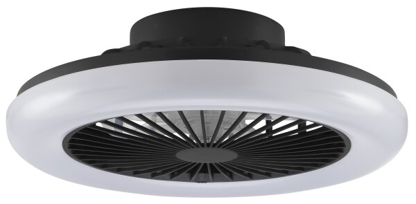 Brilliant -LED Stm stropní svítidlo s ventilátorem MONTERO LED/20W/230V černá+DO
