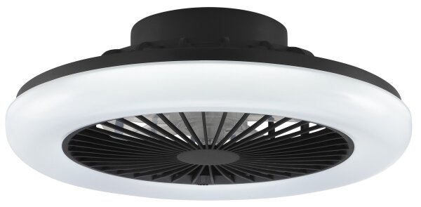 Brilliant -LED Stm stropní svítidlo s ventilátorem MONTERO LED/20W/230V černá+DO
