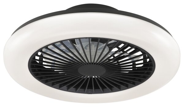 Brilliant -LED Stm stropní svítidlo s ventilátorem MONTERO LED/20W/230V černá+DO