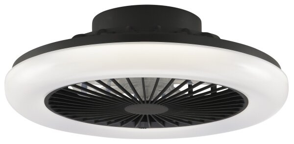 Brilliant -LED Stm stropní svítidlo s ventilátorem MONTERO LED/20W/230V černá+DO