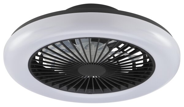 Brilliant -LED Stm stropní svítidlo s ventilátorem MONTERO LED/20W/230V černá+DO