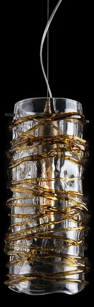 Moderní závěsné svítidlo ELC03, Varianta Crystal