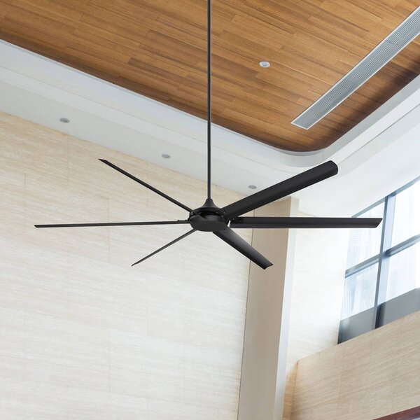 Westinghouse Stropní ventilátor Widespan, černý, Černá, Obývací pokoj / jídelna, Hliník, Moderní