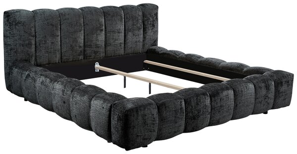 ČALOUNĚNÁ POSTEL, 180/200 cm, černá MID.YOU - Manželské postele, Online Only