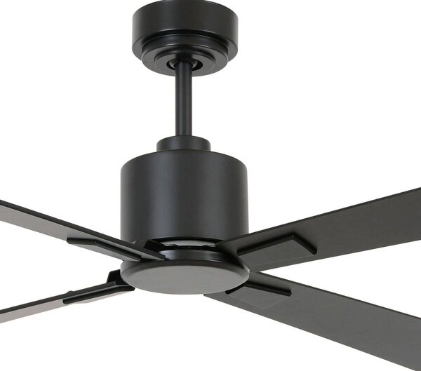Beacon Lighting Stropní ventilátor Airfusion Climate DC, černý, tichý, Černá, Obývací pokoj / jídelna, Dřevo, Moderní