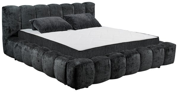 ČALOUNĚNÁ POSTEL, 180/200 cm, černá MID.YOU - Manželské postele, Online Only