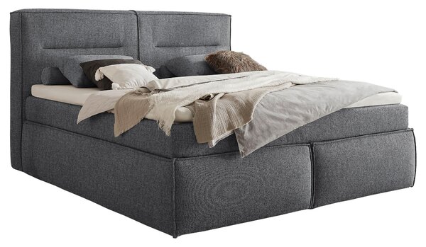 POSTEL BOXSPRING, 180/200 cm, antracitová MID.YOU - Manželské postele, Online Only
