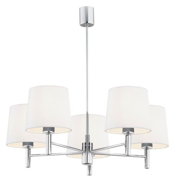 BRILAGI - Lustr na tyči MONTE 5xE27/60W/230V krémová/lesklý chrom