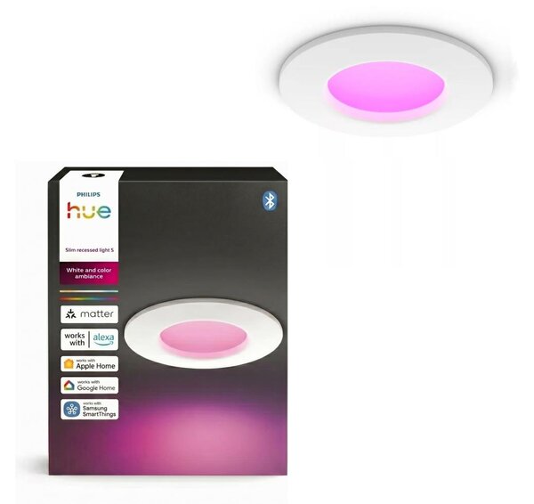 Philips -LED RGBW Stmívat. koup. podhledové svítidlo Hue SLIM LED/8,3W/230V IP44