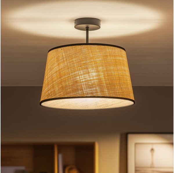 Brilagi - LED Přisazený lustr CERIA 1xE27/60W/230V pr. 35 cm černá/béžová