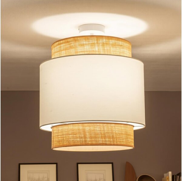 Brilagi - LED Přisazený lustr CERIA 1xE27/60W/230V pr. 40 cm béžová/bílá
