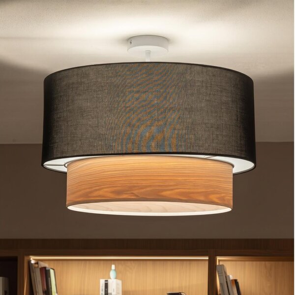 Brilagi - LED Přisazený lustr CERIA 1xE27/60W/230V pr. 50 cm bílá/černá/béžová