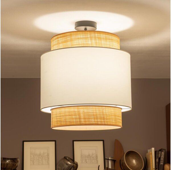 Brilagi - LED Přisazený lustr CERIA 1xE27/60W/230V pr. 40 cm černá/béžová/bílá