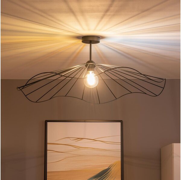 Brilagi - LED Přisazený lustr CERIA WIRE 1xE27/60W/230V pr. 80 cm černá