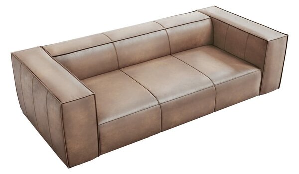 Světle hnědá kožená pohovka 227 cm Madame – Windsor & Co Sofas